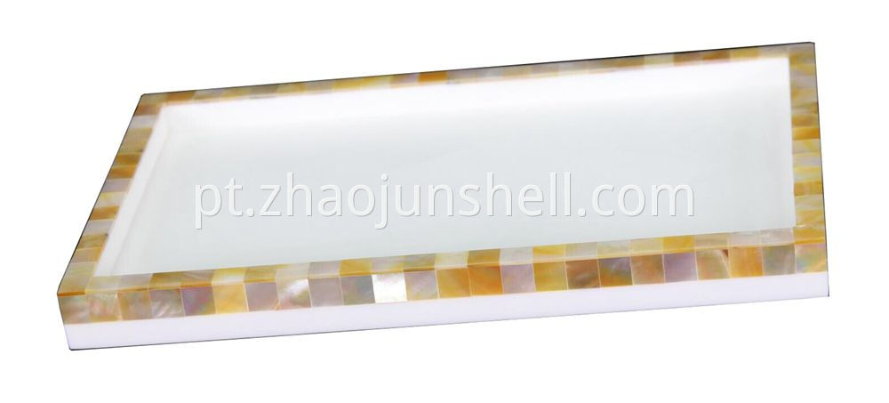 golden mother of pearl tray